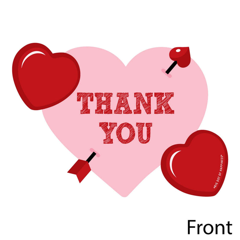 Conversation Hearts - Shaped Thank You Cards - Valentine&