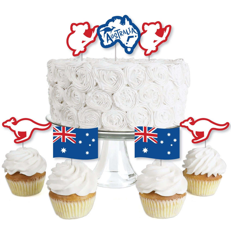 Australia Day - Dessert Cupcake Toppers - G&