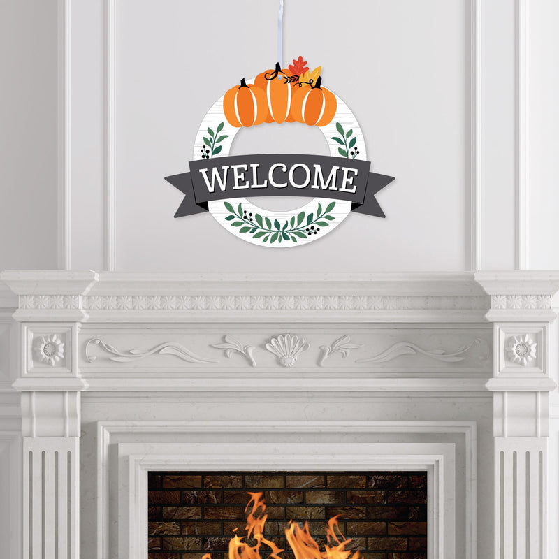 Holiday Welcome - Front Door Seasonal Decor - Interchangeable Wreath