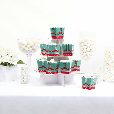 Elf Squad - Party Mini Favor Boxes - Kids Elf Christmas and Birthday Party Treat Candy Boxes - Set of 12