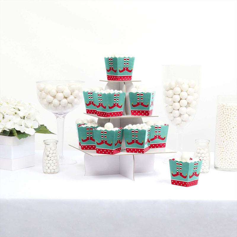 Elf Squad - Party Mini Favor Boxes - Kids Elf Christmas and Birthday Party Treat Candy Boxes - Set of 12