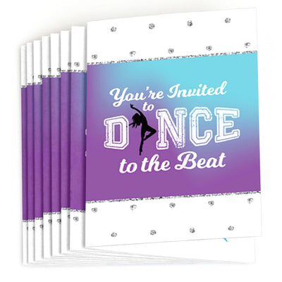 Must Dance to the Beat - Dance - Fill In Birthday Party or Dance Party Invitations - 8 ct