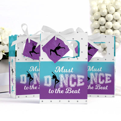 Must Dance to the Beat - Dance - Birthday Party or Dance Party Favor Boxes - Set of 12