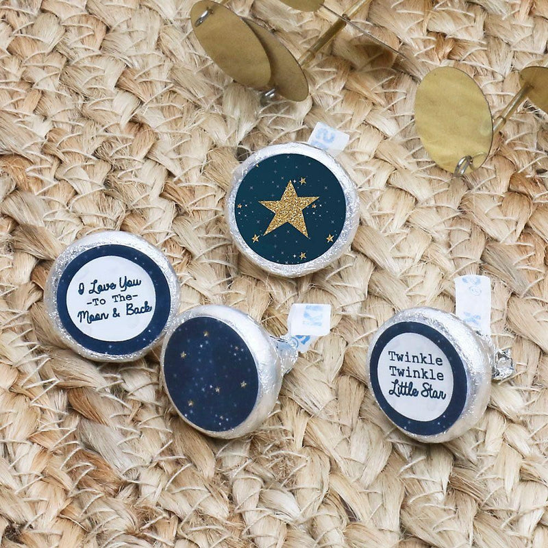 Twinkle Twinkle Little Star - Round Candy Labels Party Favors - Fits Hershey&