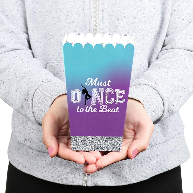 Must Dance to the Beat - Dance - Birthday Party or Dance Party Favor Popcorn Treat Boxes - Set of 12