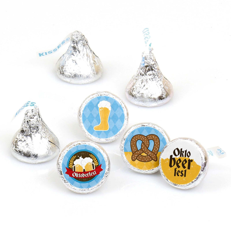 Oktoberfest - Round Candy Labels German Beer Festival Favors - Fits Hershey&