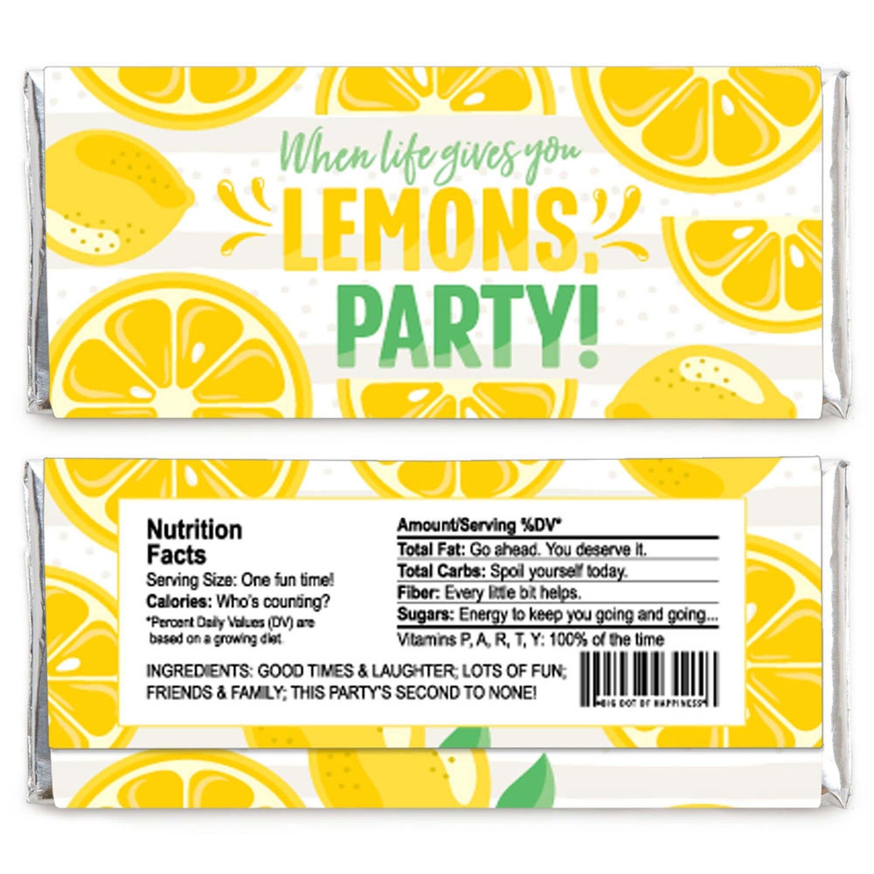 Big Dot Of Happiness So Fresh - Lemon - Citrus Lemonade Party