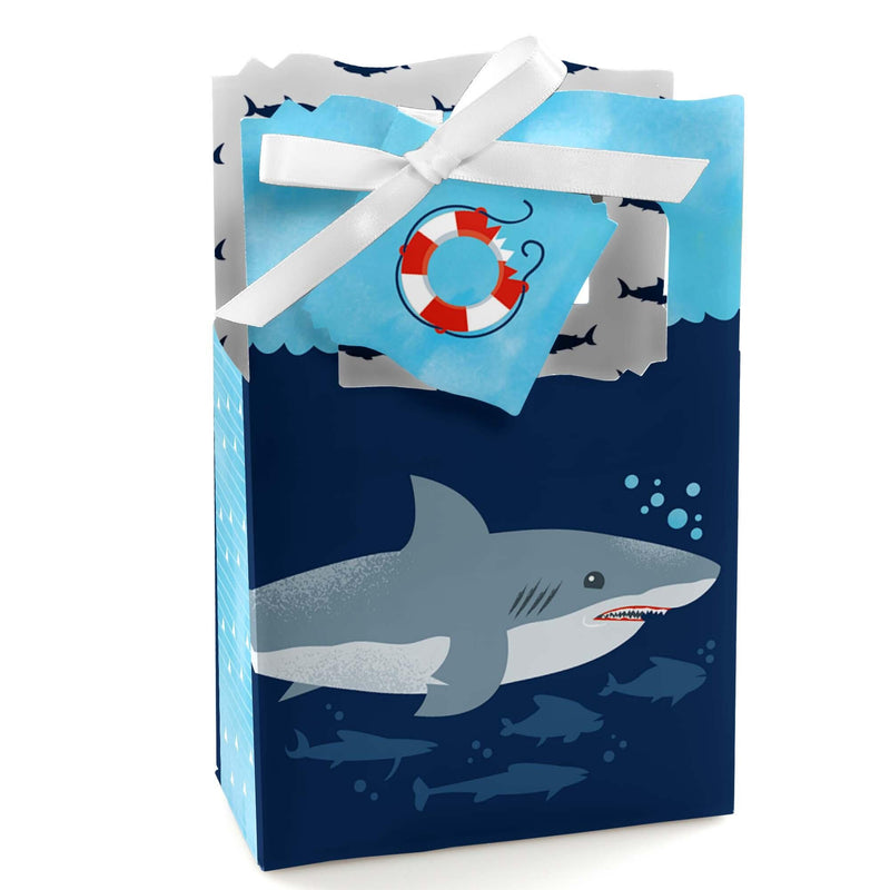 Shark Zone - Jawsome Shark Party or Birthday Party Favor Boxes - Set of 12