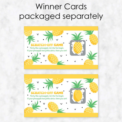 Tropical Pineapple - Summer Party Game Scratch Off Cards - 22 ct